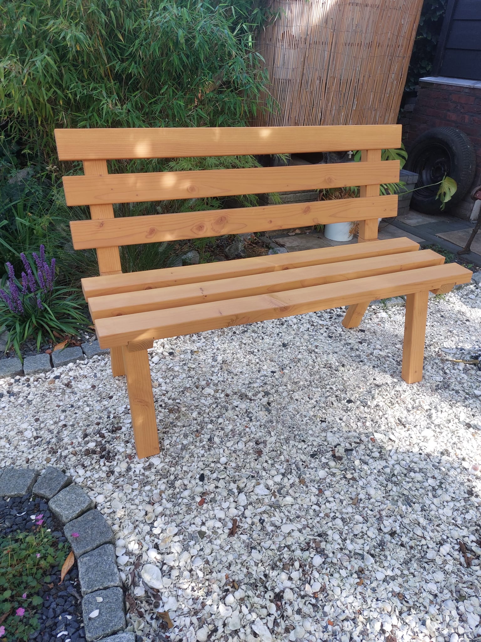 RDV meubels  | Douglas houten bankje - Handgemaakt